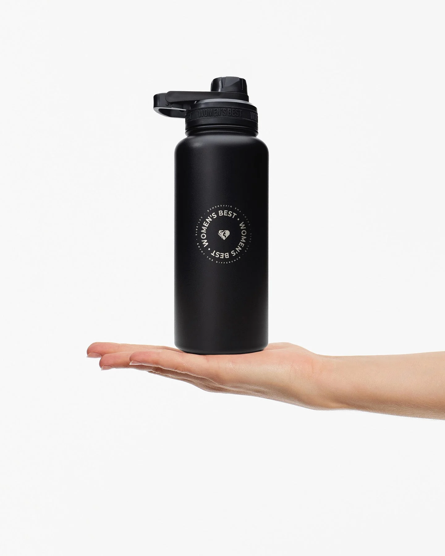 Stainless Steel Sports Bottle | Black - Image 3