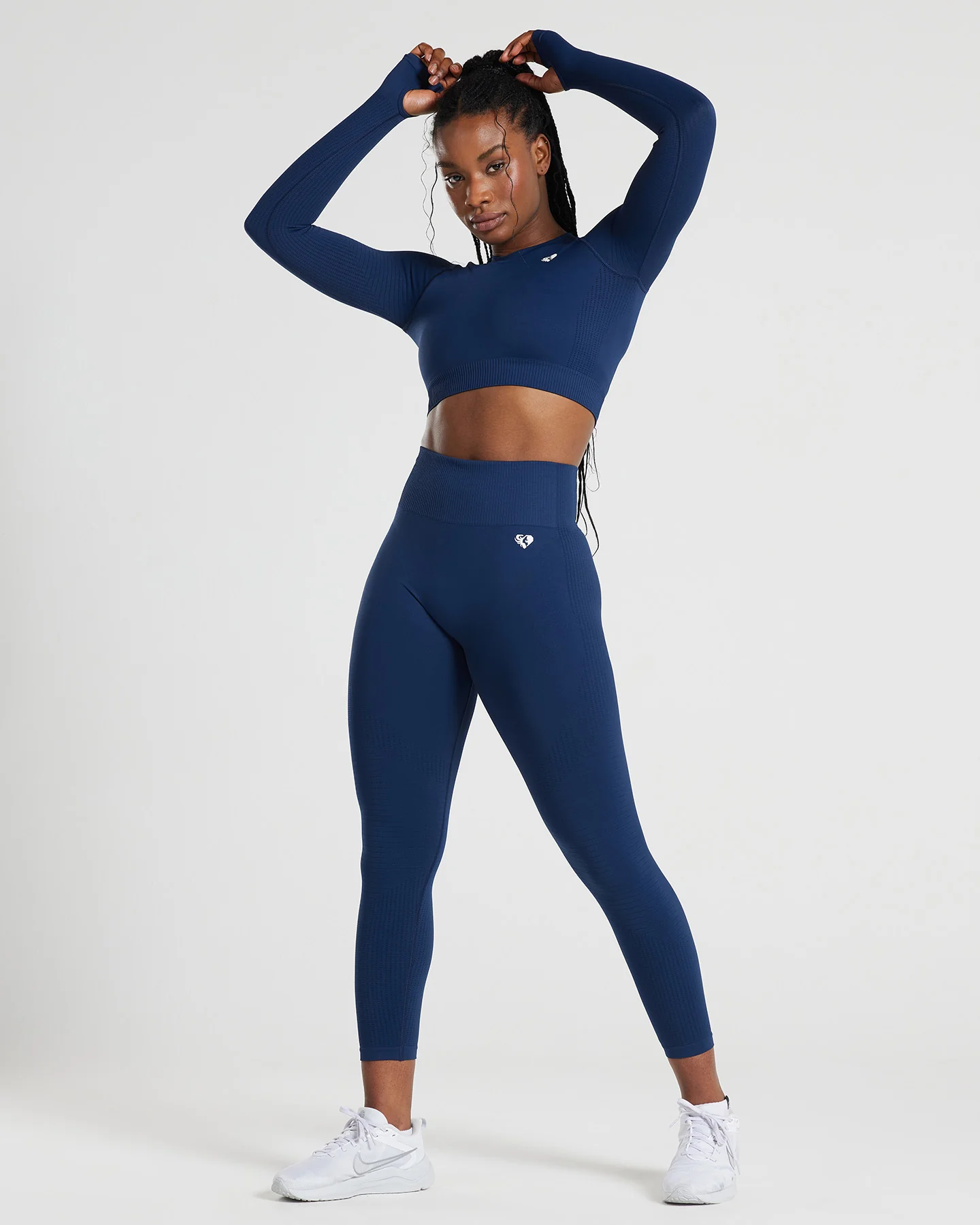 Power Seamless 7/8 Leggings | Sapphire Blue - Image 6
